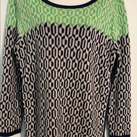 Juicy Couture Aquarius Geo Pullover 100%Wool XL - Picture 2 of 9